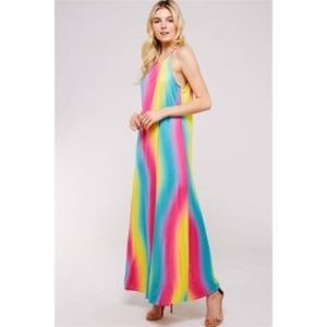 Rainbow Maxi Dress